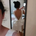 Robe de Mariée Bohème Décolleté Plongeant photo review