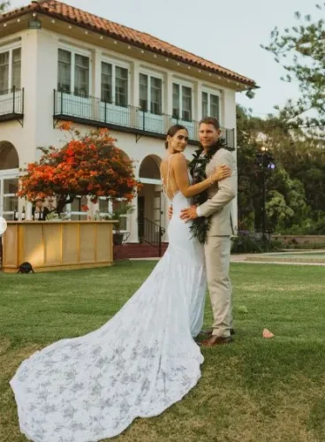 Robe de Mariée Bohème Chic Dentelle photo review