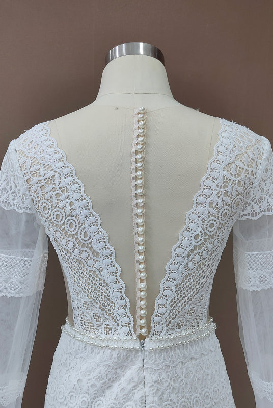 Robe de Mariée Bohème Hippie Chic – Image 9
