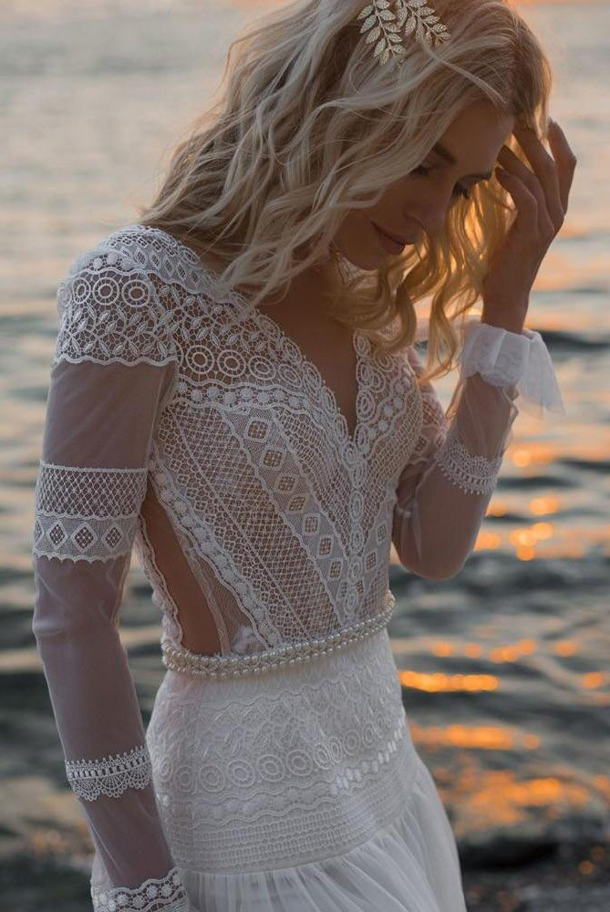 Robe de Mariée Bohème Hippie Chic – Image 3