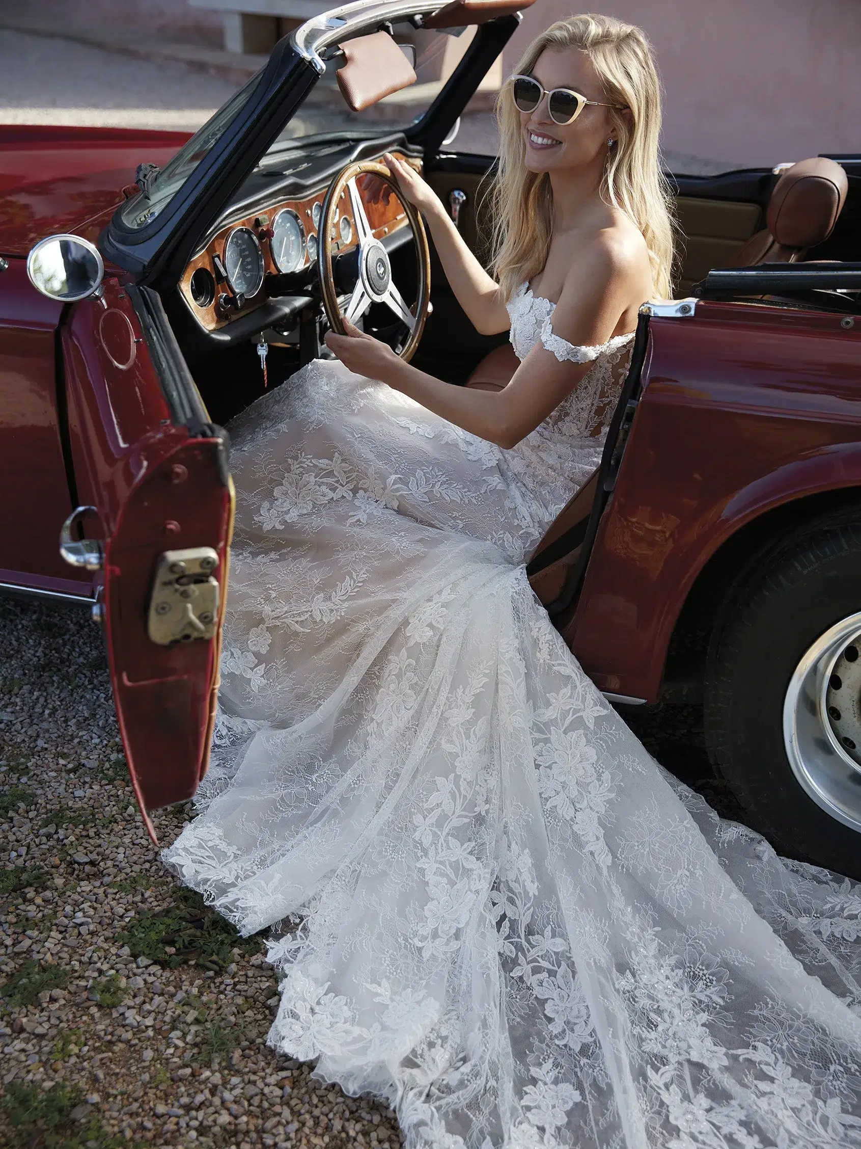 Robe de Mariée Sirène en Dentelle – Image 4