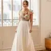 Bohème Chic Champêtre Robe de Mariée Bohème