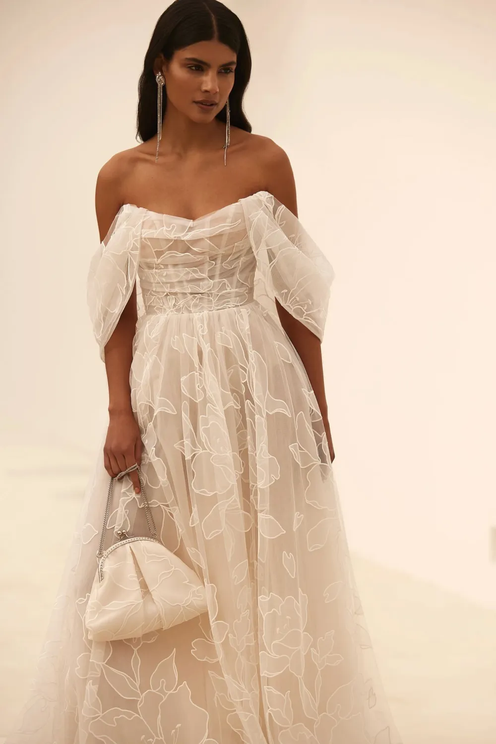 Bohème Chic Fluide Robe de Mariée Bohème – Image 3
