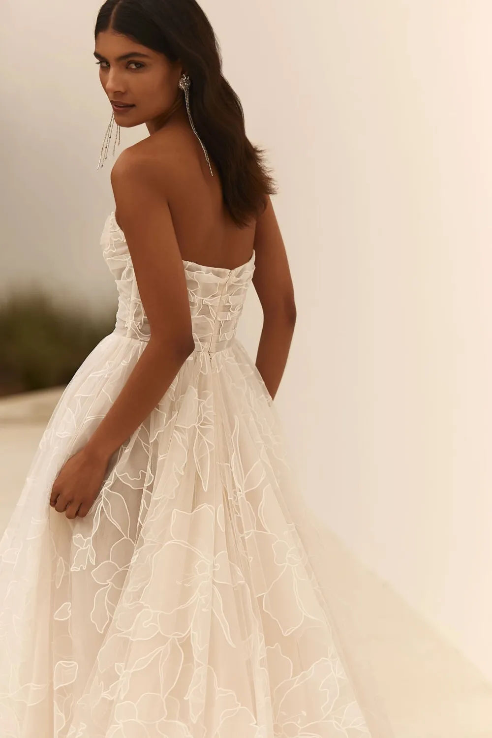 Bohème Chic Fluide Robe de Mariée Bohème – Image 4