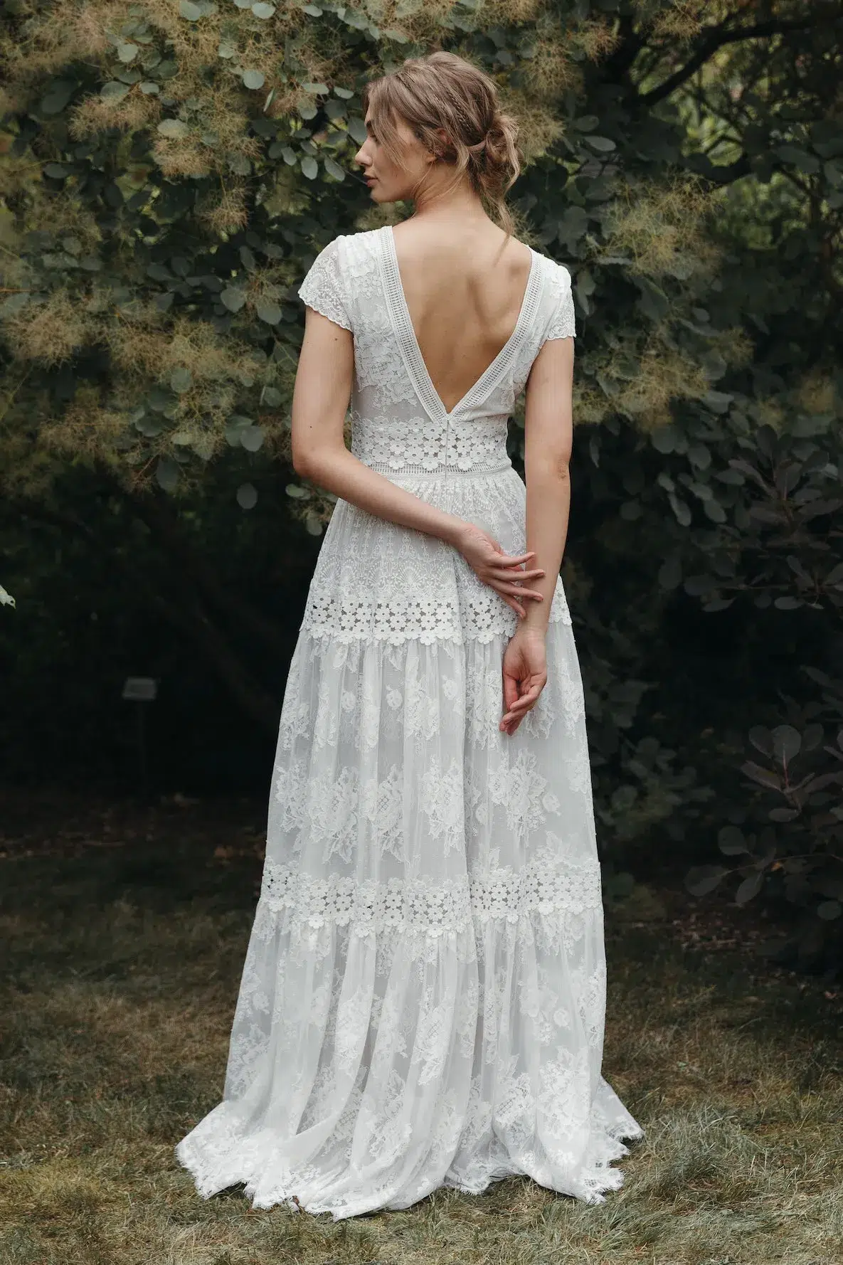 Dentelle Robe de Mariée Bohème – Image 2