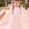Robe de Mariée Bohème à Fleurs