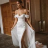 Robe de Mariée Bohème Asymétrique