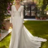 Robe de Mariée Bohème Chic Manche Longue