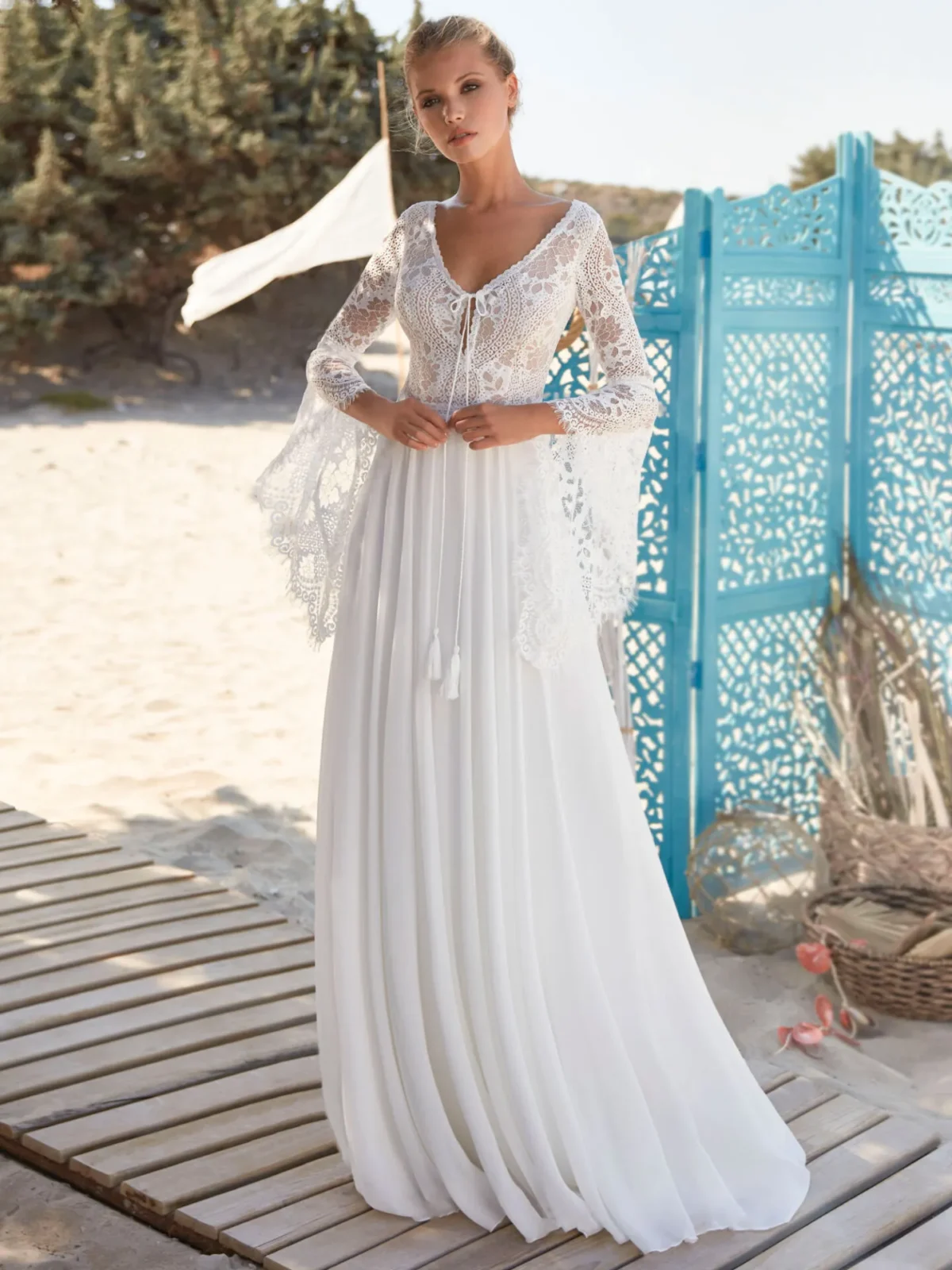 Robe de Mariée Bohème Dentelle