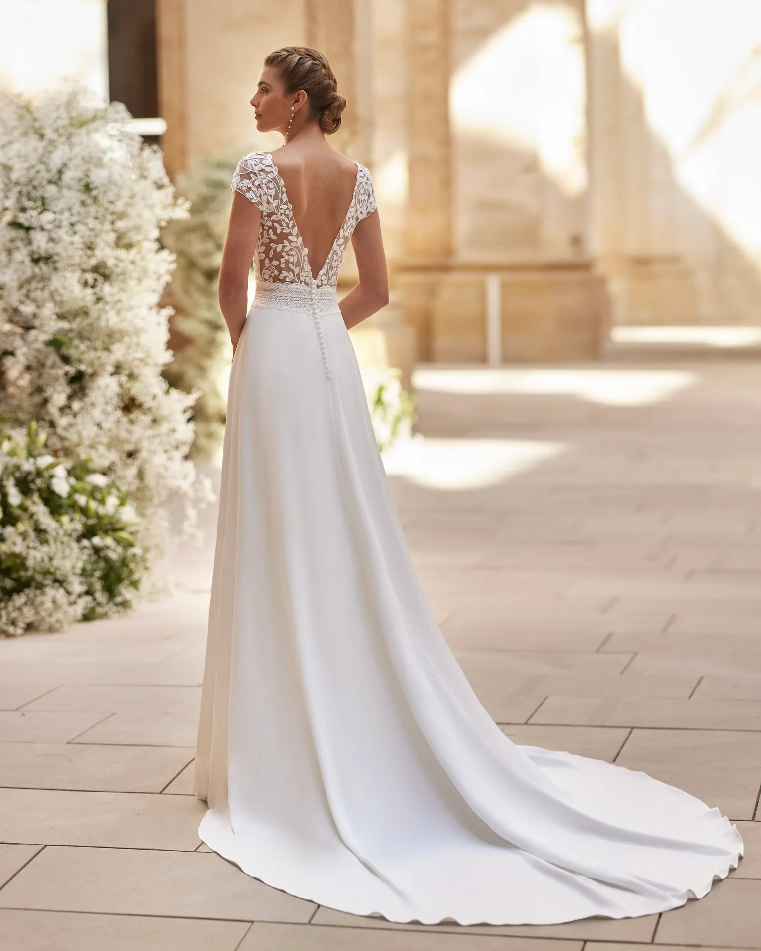 Robe de Mariée Droite Bohème – Image 2