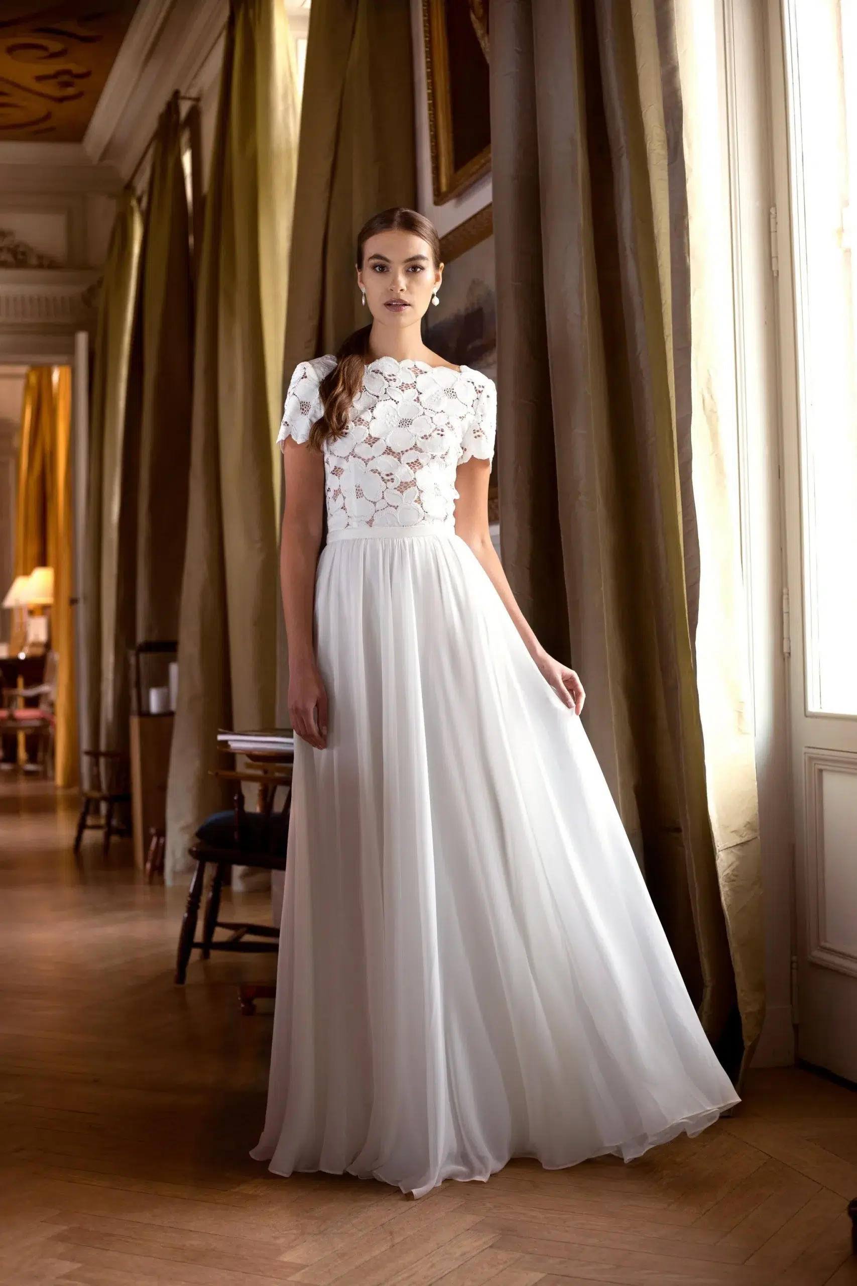 Robe de Mariée en Dentelle Bohème
