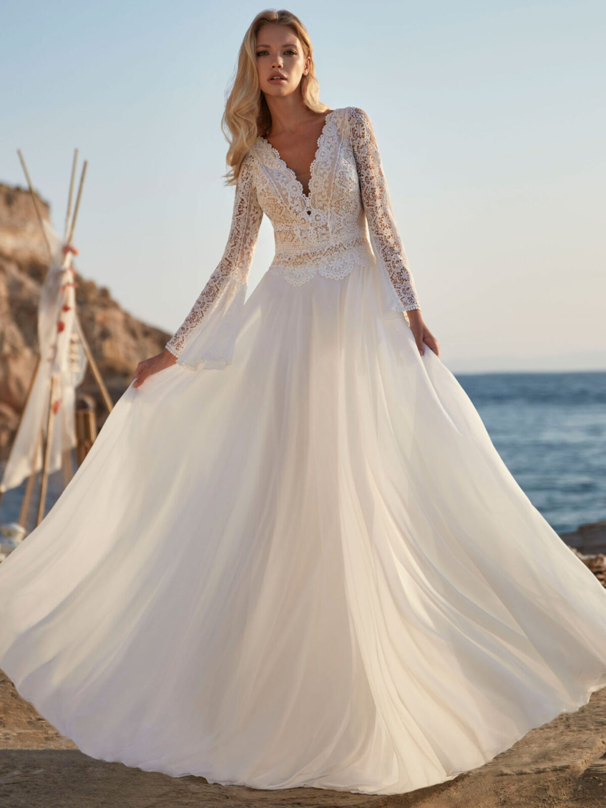 Robe de Mariée en Mousseline