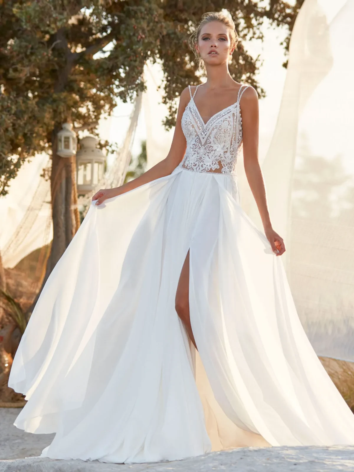 Alternative view of Robe de Mariée en Mousseline