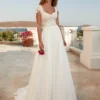 Robe de Mariée Fluide Mousseline