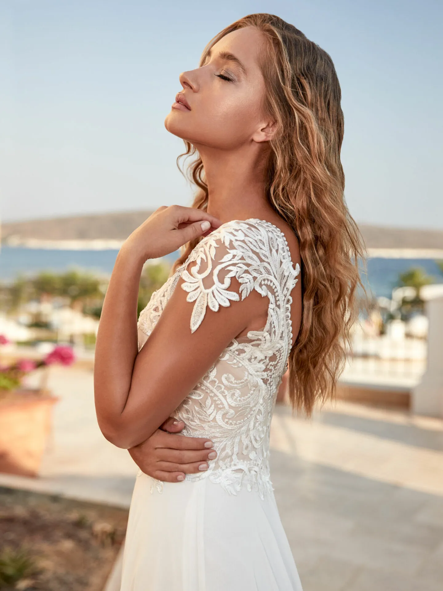 Robe de Mariée Fluide Mousseline – Image 4