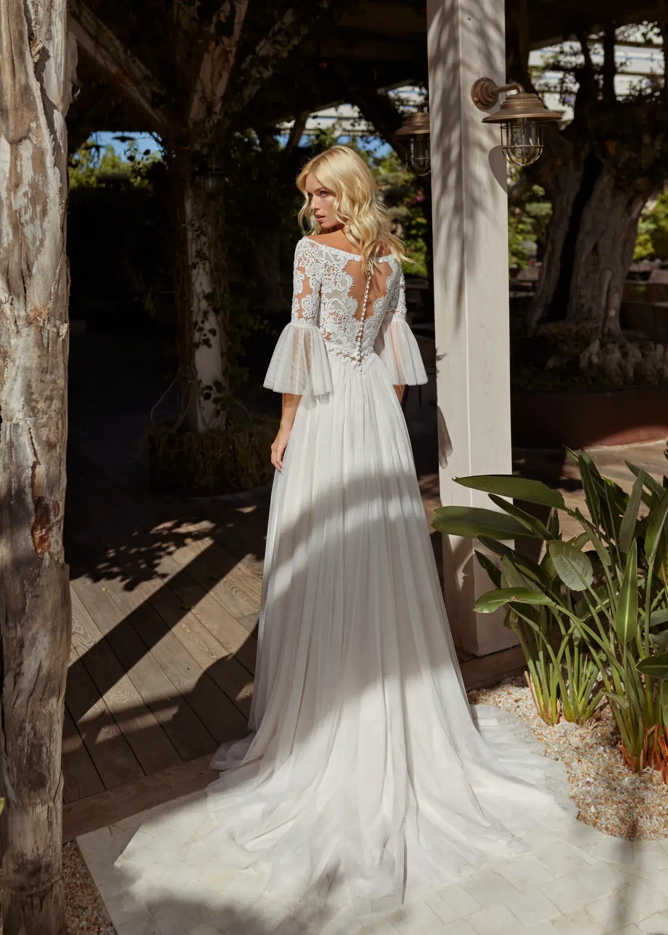 Robe de Mariée Manche Longue Bohème – Image 4