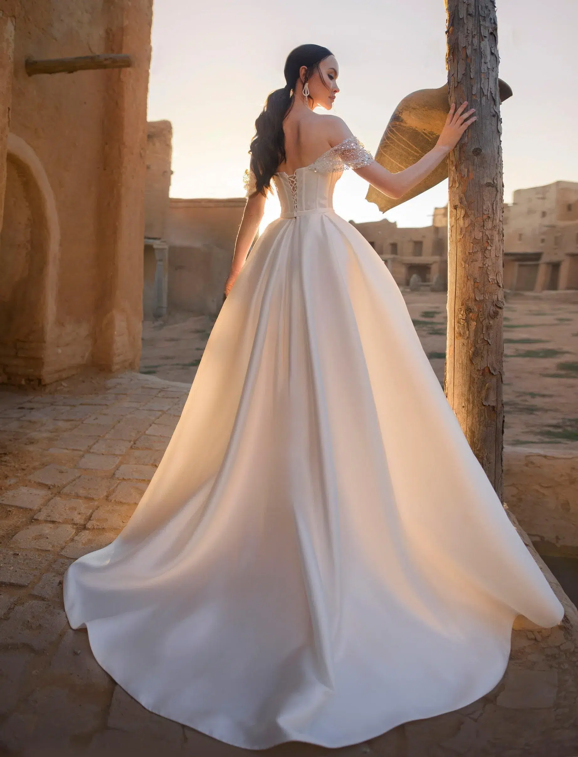 Romantique Robe de Mariée Bohème Princesse – Image 4