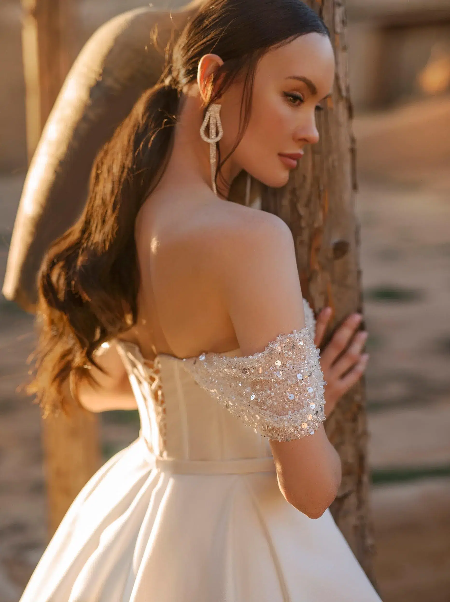 Romantique Robe de Mariée Bohème Princesse – Image 2