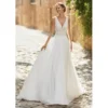 Simple Fluide Robe de Mariée Bohème