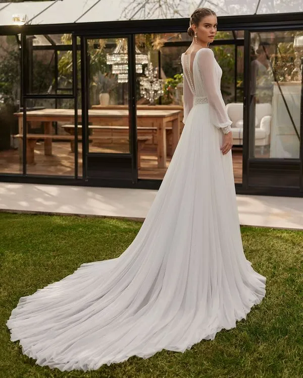Style Bohème Champetre Robe de Mariée Bohème Chic – Image 3