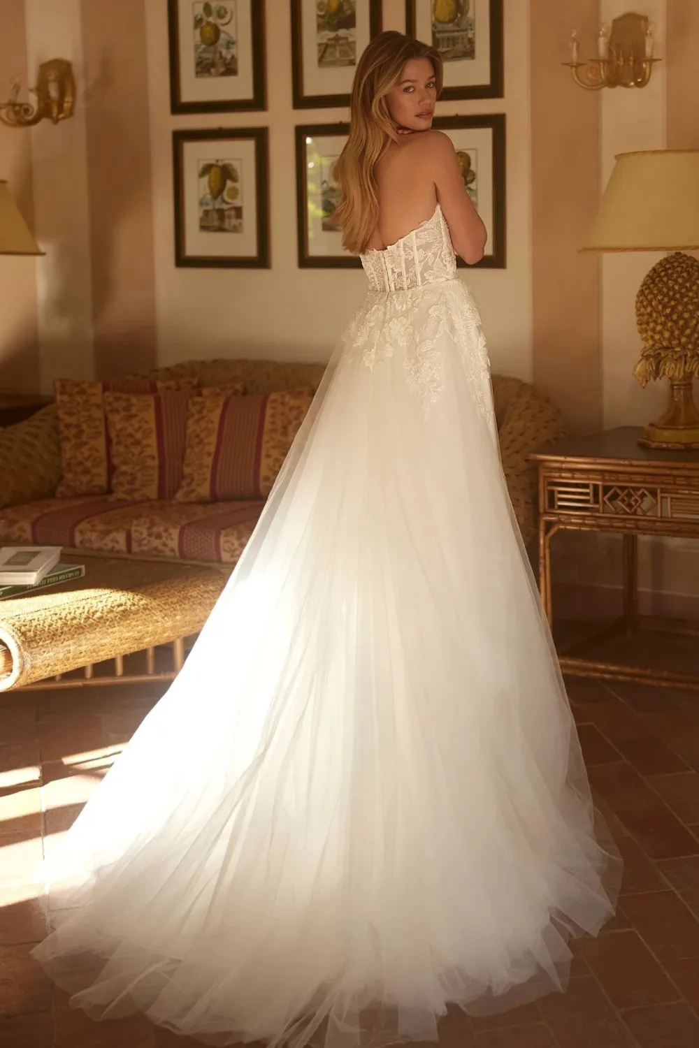 Vintage Robe de Mariée Bohème – Image 4