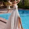 Robe de Mariée Bohème Coupe Trapèze