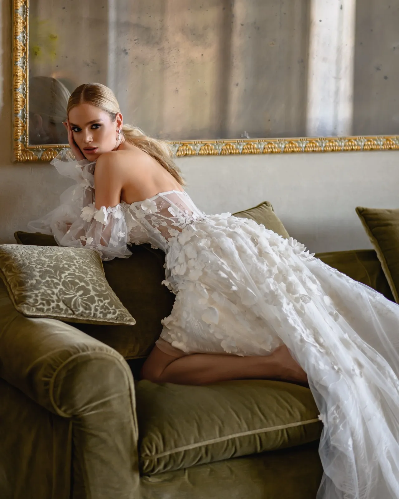 Robe de Mariée Bohème Trapèze Bustier – Image 3