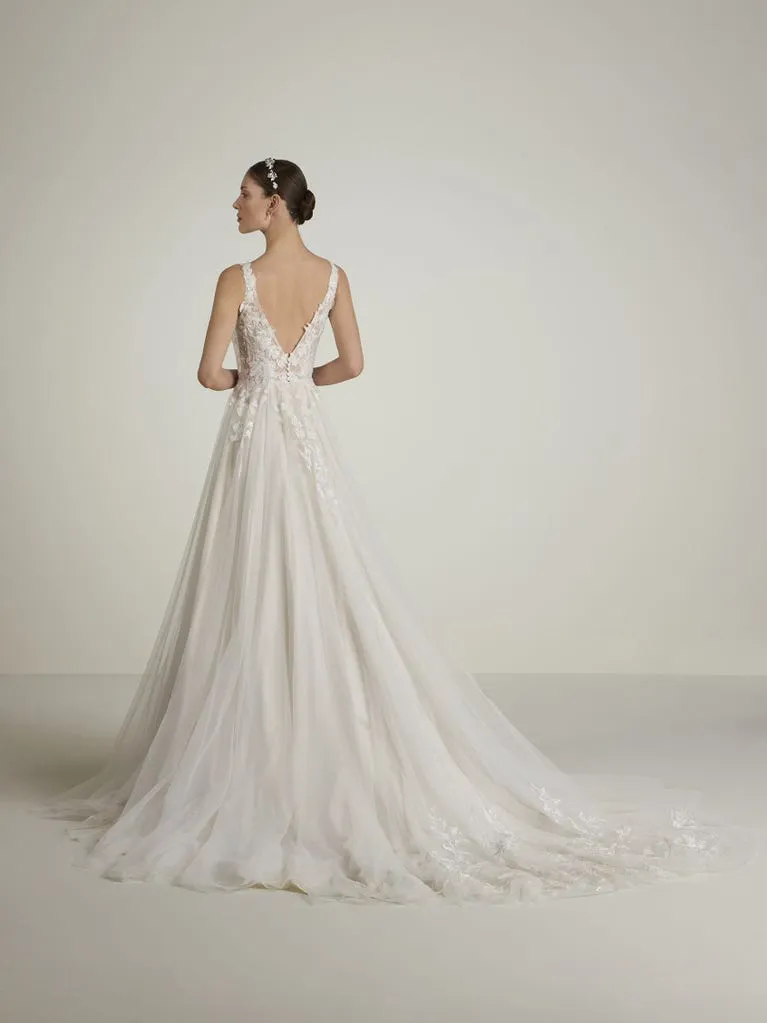 Alternative view of Robe de Mariée Coupe A-line Avec Bretelles