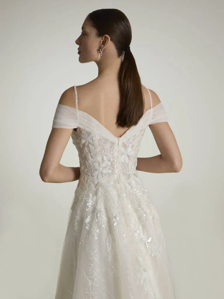 Robe de Mariée Coupe A-line Fluide – Image 5