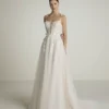 Robe de Mariée Coupe A-line en Tulle