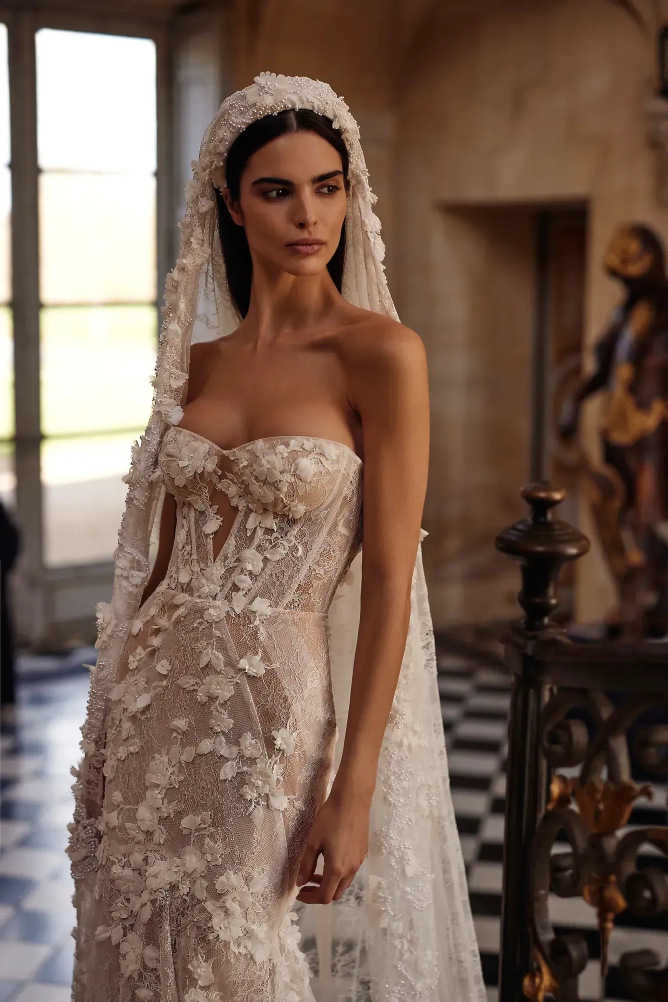 Robe de Mariée Sirène Perlée – Image 3