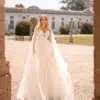 Robe de Mariée Trapèze Fines Bretelles