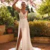 Robe de Mariée A-line Décolleté en V