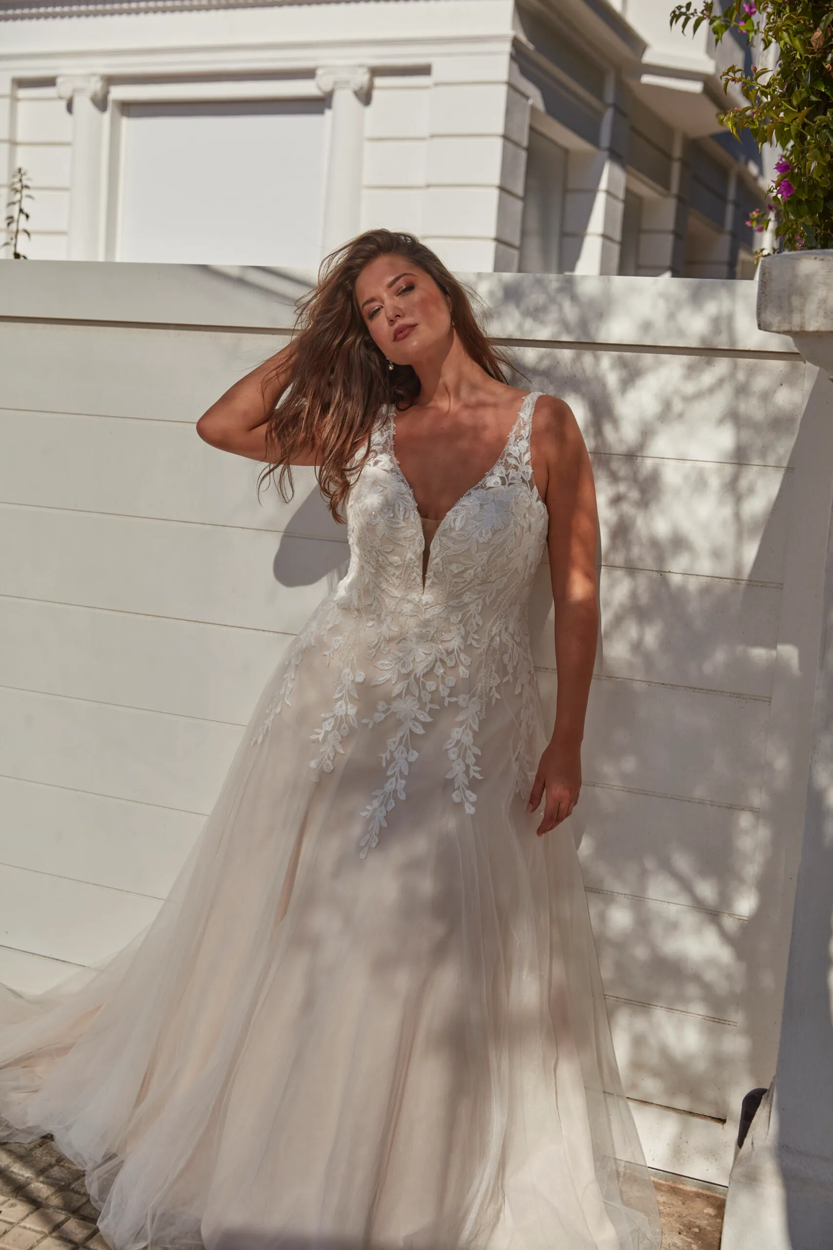 Robe de Mariée A-line Légère en Tulle – Image 5