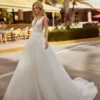 Robe de Mariée A-line Tulle Pailleté