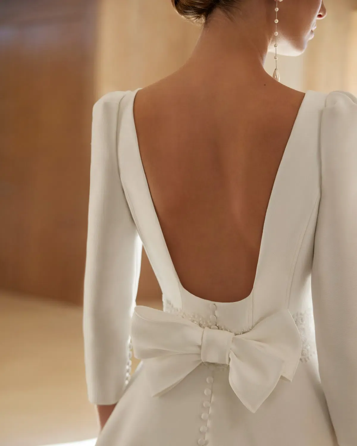 Robe de Mariée A-line avec Dentelle et Pierreries – Image 3