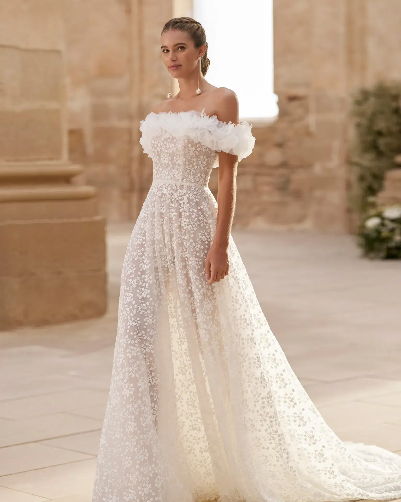 Robe de Mariée A-line en Dentelle
