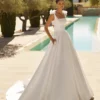 Robe de Mariée A-line en Organza