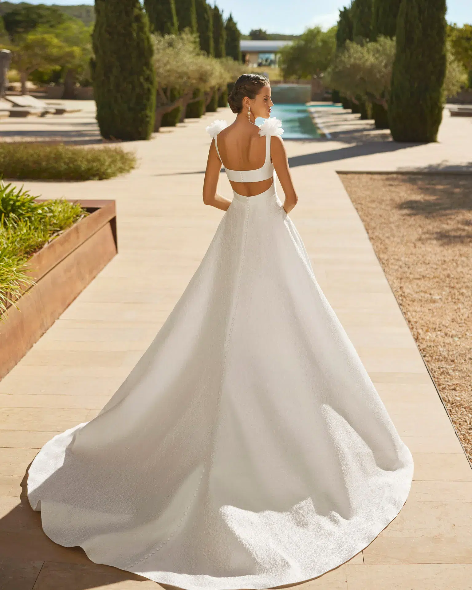 Robe de Mariée A-line en Organza – Image 2