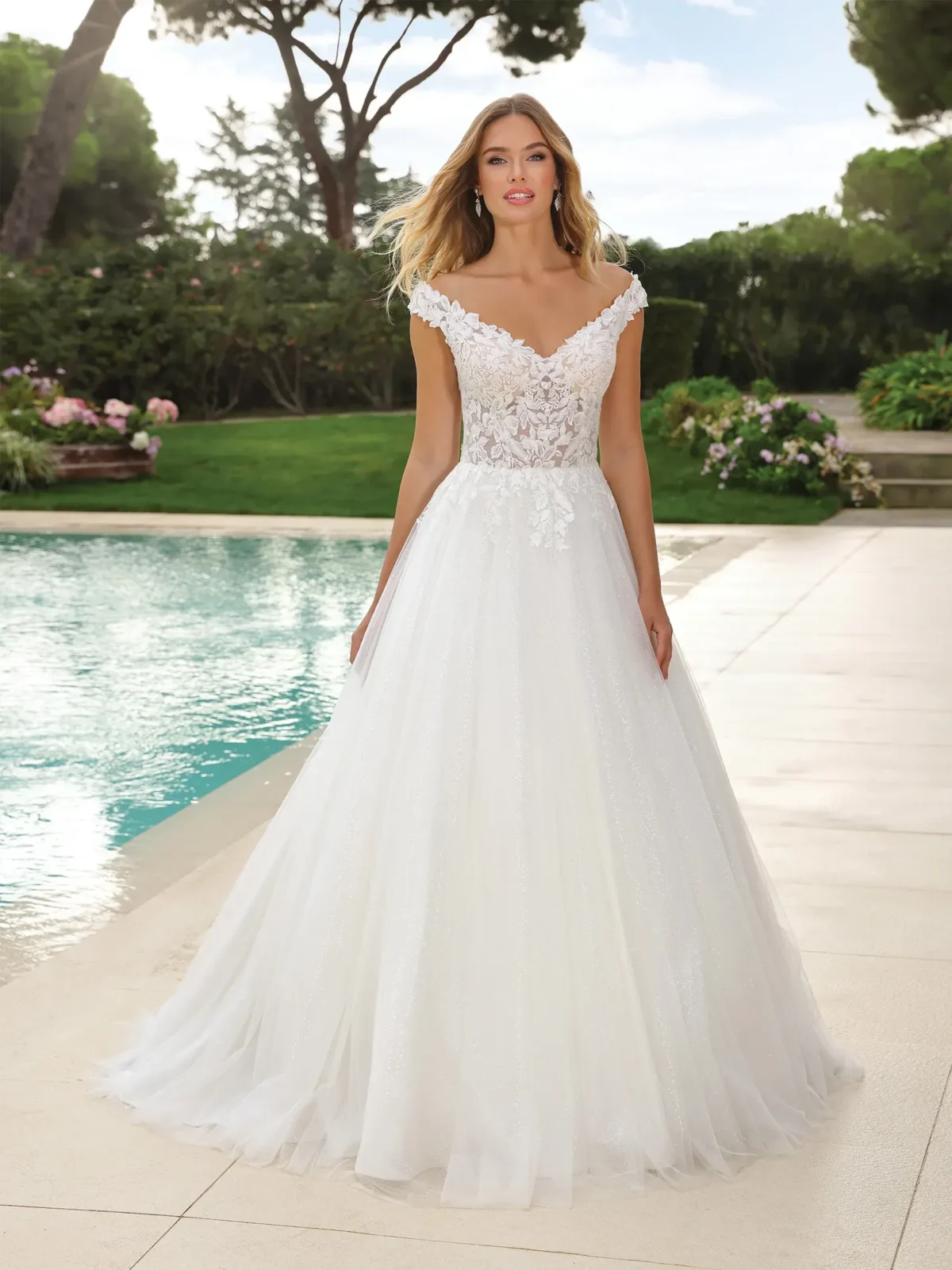 Robe de Mariée A-line en Tulle