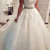 Robe de Mariée Florale Brodée