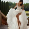 Robe de Mariée Fourreau A-line en Tulle