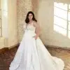 Robe de Mariée Mikado élégante et Structurée