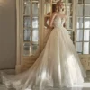 Robe de Mariée Princesse avec Décolleté en Cœur