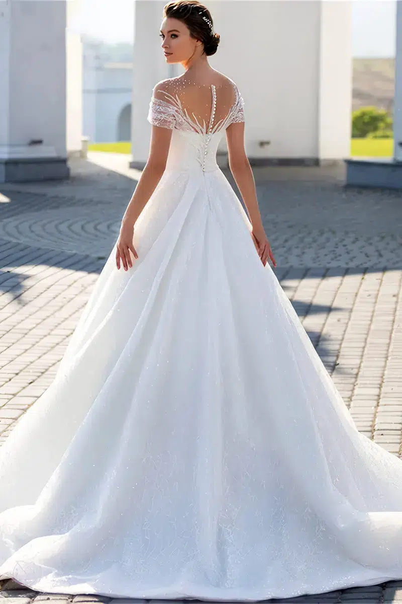 Alternative view of Robe de Mariée Scintillante