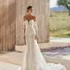 Robe de Mariée Sirène en Dentelle et Pierreries