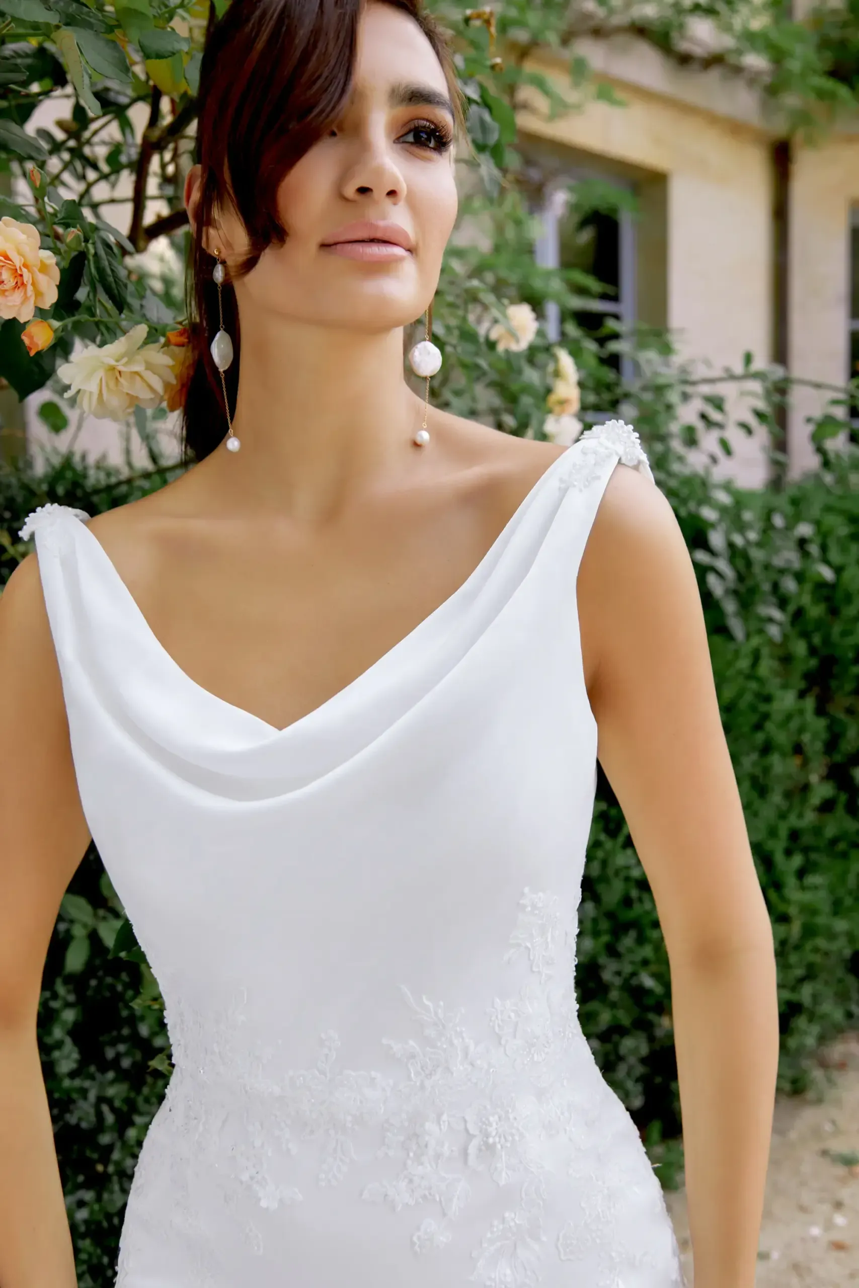 Robe de Mariée Sirène évasée en Ivoire – Image 4