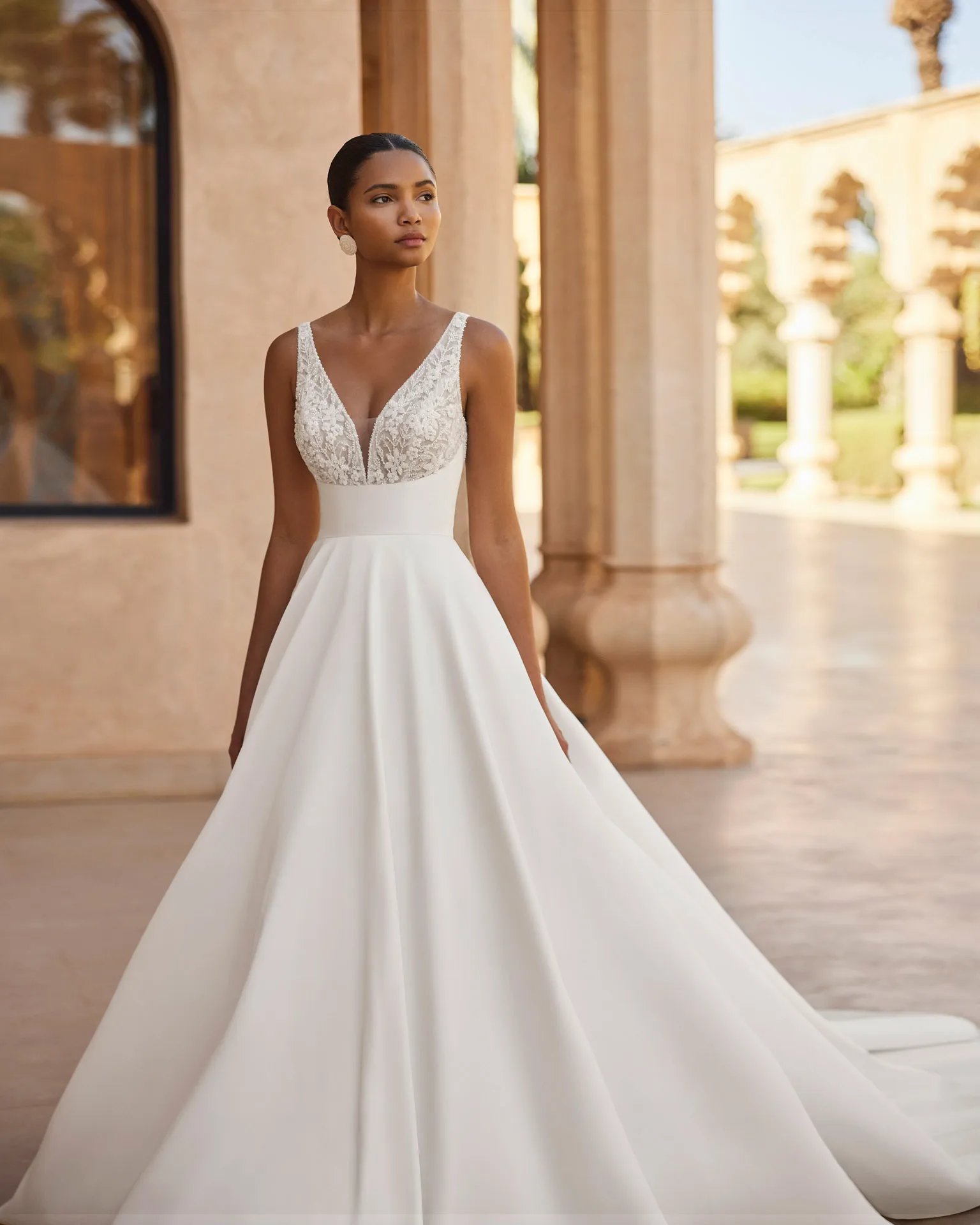 Robe de Mariée Volumineuse en Mikado