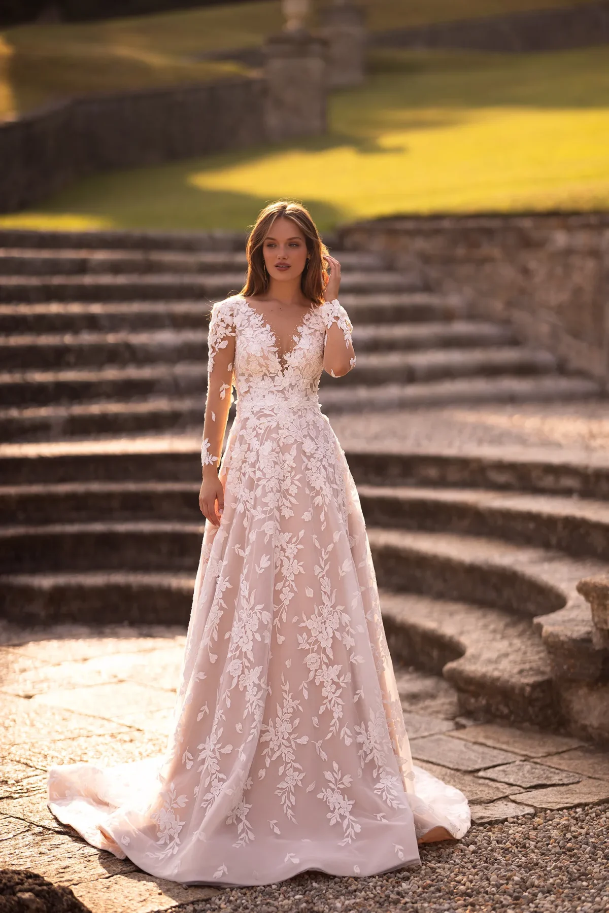 Robe de Mariée à Coupe Trapèze