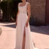 Robe de Mariée avec Décolleté Carré